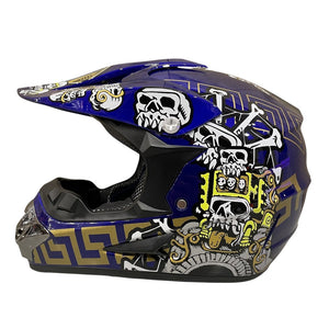 CarKiddo | Kinder Crosshelm - Blau