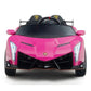 Lamborghini Veneno | 2-Personen-Kinderauto 4x4 - Rosa